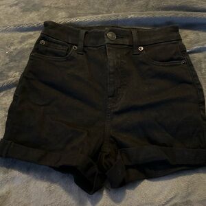 Black American Eagle Jean Shorts